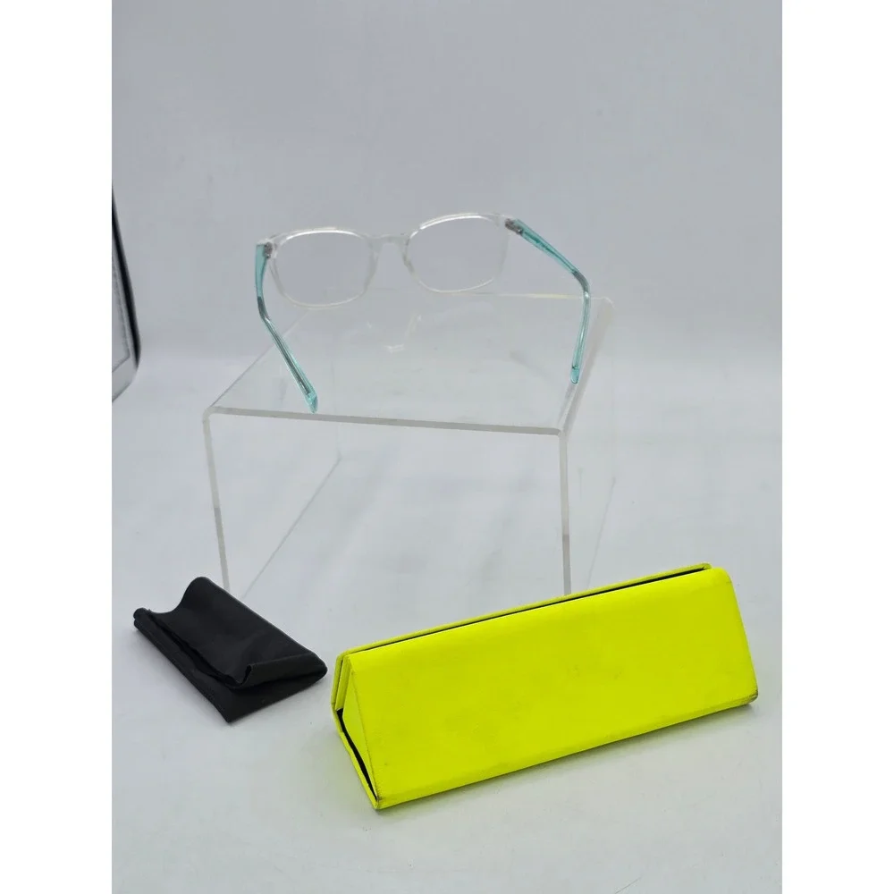 Puma Eyeglasses Frame Kids 49-16-135 Clear Teal PJ00490COS 001 - Excellent